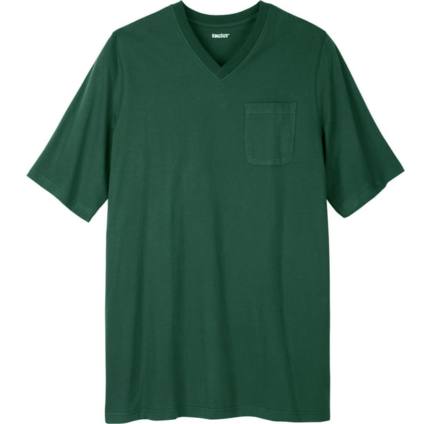 Kingsize Men's Big & Shrink-Less™ Lightweight Longer-Length T- Shirt - Walmart.com