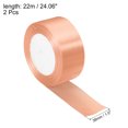 thumbnail image 2 of Unique Bargains 1.5 Inch Wide 24 Yards Satin Ribbon, 2 Pack Double Face Solid Crafts Roll for Party Home DIY Wrapping Decoration, Light Pink, 2 of 6