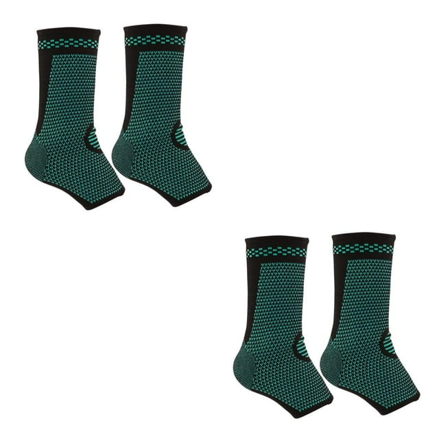 Becaristey Lot de 2 Attelle de Cheville Absorbant la Sueur Antidérapante pour Sports Compression Protectrice Course Cyclisme Soutien Protecteur m 2Ensemble