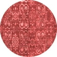 thumbnail image 1 of Ahgly Company Indoor Round Abstract Red Contemporary Area Rugs, 8' Round, 1 of 4