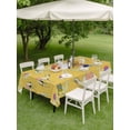 thumbnail image 5 of 60x120 Inch Outdoor Tablecloth with Umbrella Hole Zipper Rectangle Yellow Camels Rectangular Tablecloths Outside Waterproof Modern Watercolor Cute Funny Animals Patio Table Cover for Picnic Party, 5 of 8