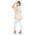 thumbnail image 3 of Blusa corte A Roman Fashion /Tallas Extras, 1710 (Beige flor blanca) beige 42, 3 of 5