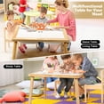 thumbnail image 6 of Sweet Time Kids Activity Table with Storage Bin, Wooden Montessori Toddler Sensory Table for Study, 6 of 9