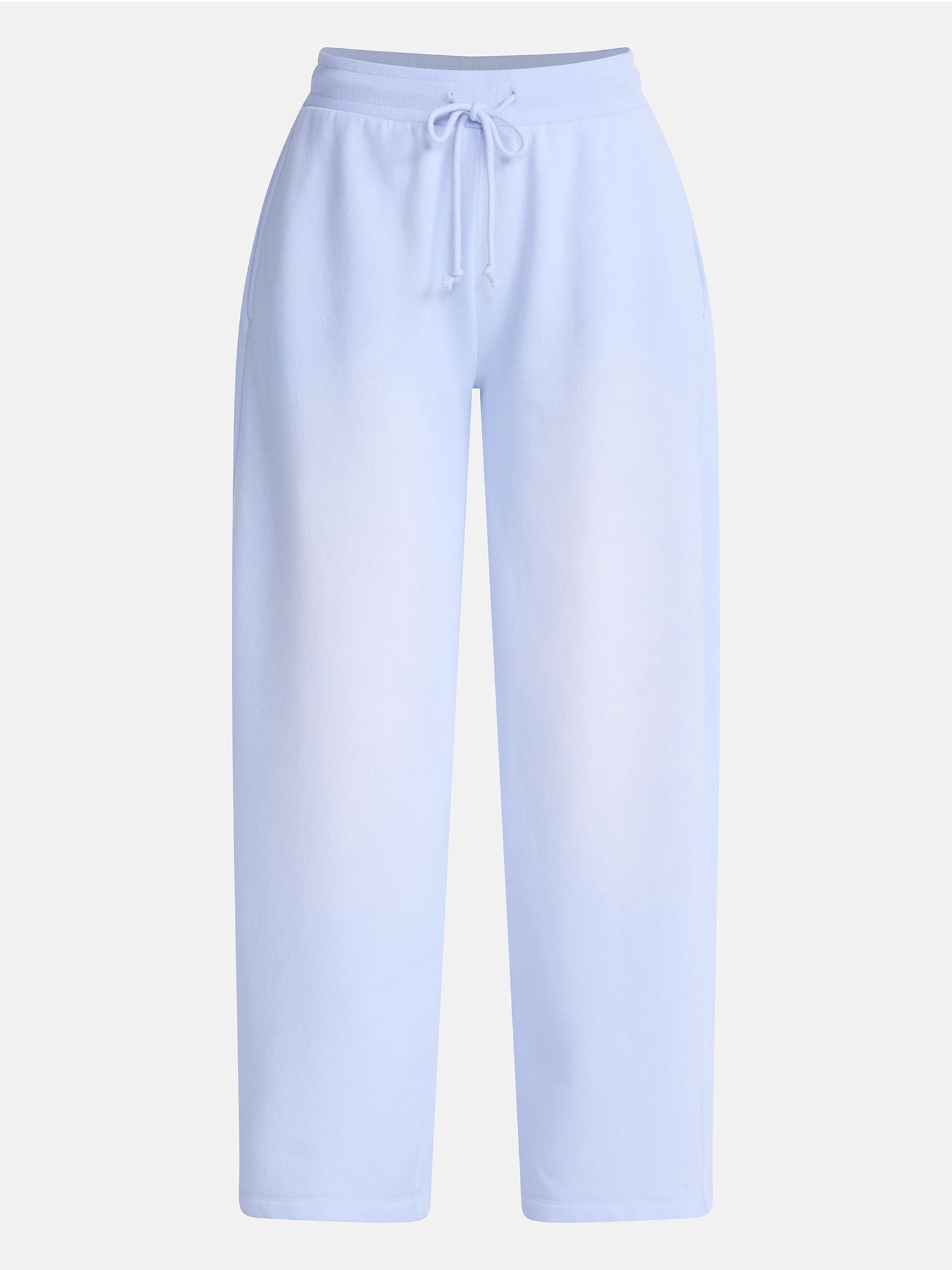 No Boundaries Mineral Wash Fleece Barrel Leg Pants, 29'' Inseam, Women's XXS-XXL