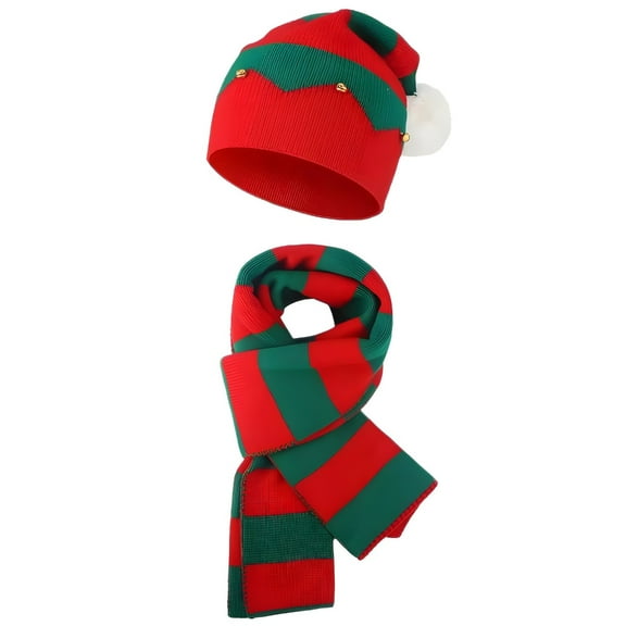 JZROCKER Festival Caps Scarf Gloves Set All Age Christmas Theme Hat for Family Gathering
