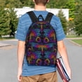 thumbnail image 4 of Lukts Indian Mandalas Dragonfly Pattern 15 Inch Student Backpack, Waterproof Laptop Backpack with Adjustable Shoulder Straps, Lightweight Travel, Campus Backpack, Unisex, 4 of 6