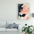 thumbnail image 3 of Trademark Fine Art 'Indigo And Blush Leaves II' Canvas Art by Jennifer Goldberger, 3 of 4