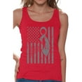 thumbnail image 1 of Awkward Styles Women's Brain Cancer Awareness Graphic Tank Tops Gray Ribbon, 1 of 4
