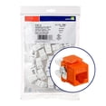 thumbnail image 2 of Leviton eXtreme 6+ QuickPort Connector Quickpack - insert Modulaire - RJ-45 - orange (Lot de 25), 2 of 2