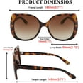 thumbnail image 6 of FEISEDY Oversized round Sunglasses Women Fashion Large Butterfly Sunglasses UV400 Protection B2755, 6 of 14
