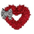 Door Wreaths, Valentines Day Decorative Fabric In Front Of The Door