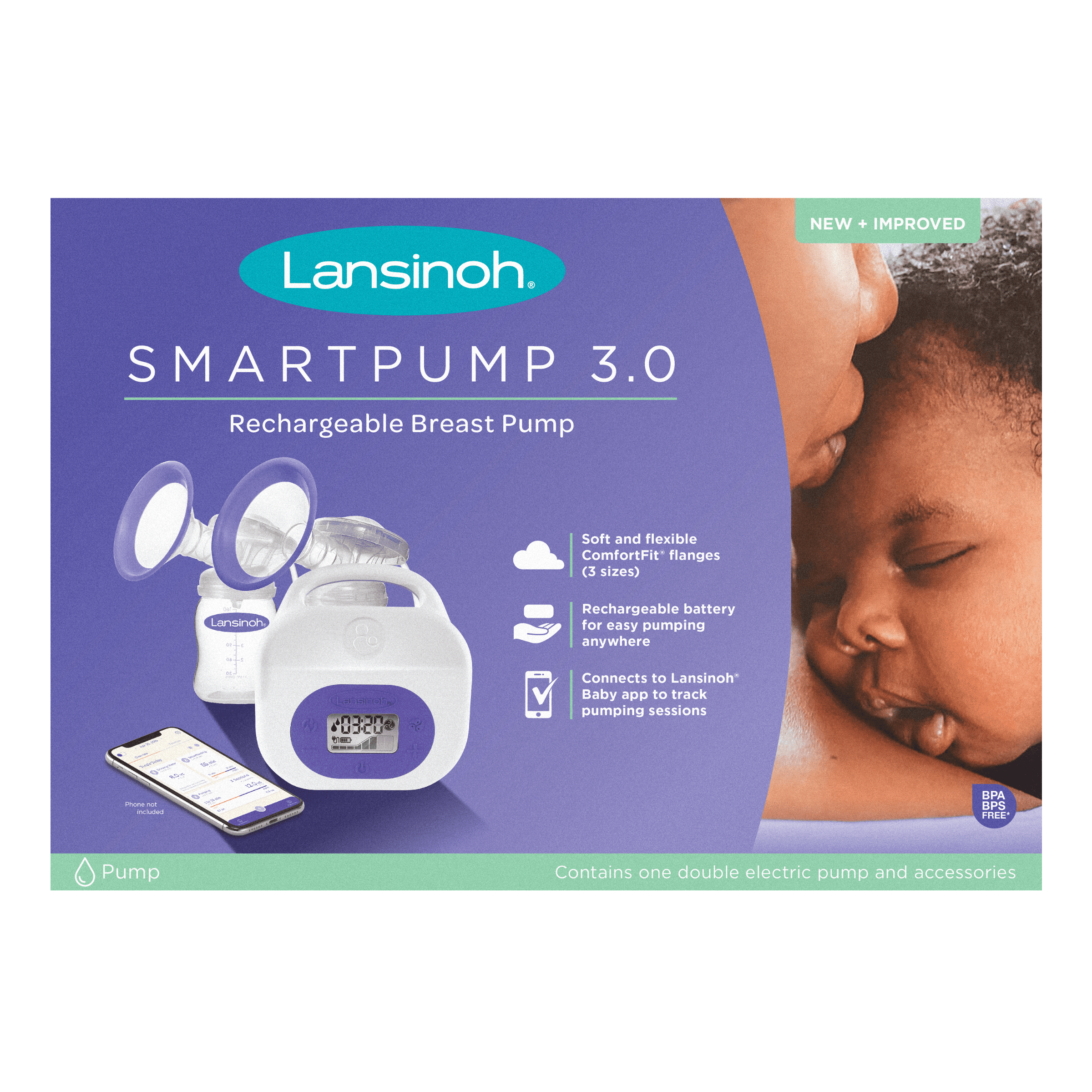 Smartpump 3.0 Rechargeable Breast Pump – Lansinoh
