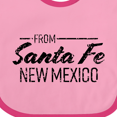 thumbnail image 4 of Inktastic From Santa Fe New Mexico in Black Distressed Text Boys or Girls Baby Bib, 4 of 4