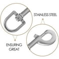 thumbnail image 3 of TEHAUX 3Pcs Dog Leash Clips Swivel Snap Hooks Stainless Steel For Pet Owners Silver Color, 3 of 6