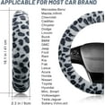thumbnail image 2 of UniMall Fuzzy Steering Wheel Cover for Women Girls,Universal Fit Fur Car Wheel Cover & Handbrake Cover & Gear Shift Cover Set, Leopard Winter Warm Fluffy Vehicle Wheel Protector for Auto, SUV, 2 of 14