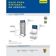 thumbnail image 2 of Rack Para 30 Pinturas En Aerosol Estructura Copete Surtek SURTEK RPA1, 2 of 2