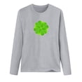 thumbnail image 4 of FAIWAD Hauts de la Saint-Patrick pour Femmes à Manches Longues, Col Rond, Imprimés, Décontractés, Tuniques Grande Taille, 4 of 4