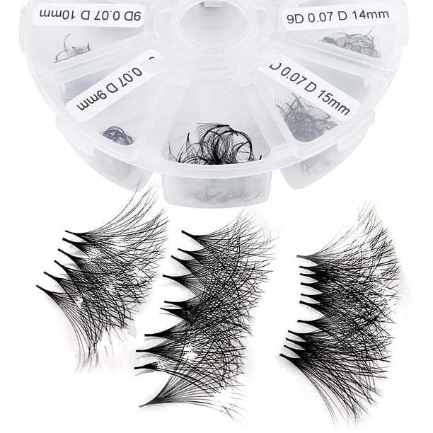 Extensiones de pestañas WENDY LASHES, volumen 8D, 0,07 mm, 9-16 mm, 500 unidades