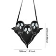 thumbnail image 3 of Ghost Bag Mujer Dibujos animados PU Cuero Diablo Halloween Casual Negro, 3 of 8