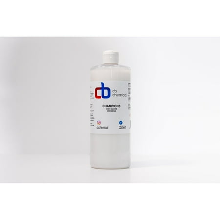 CB Chemical Champions High Gloss Shine dressing - Tire Dressing & Rubber Protect - Dark, Spray able, Conditioner for Rubber and Plastic, Safe for Cars, Trucks, Motorcycles, RVs & More - 32oz