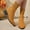 #362-Orange, variant on Women's Chunky Heel Martin Boots - Knit Sock Boots with Pointed Toe, Fashion Casual Autumn Winter New Arrival for Office Commute