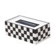 thumbnail image 1 of Estante de papel de impresión Elegante Royal Office Car Home Rectángulo en forma de caja de pañuelos Contenedor Toalla Servilletero Titular de pañuelos Inevent JJ20001-03B, 1 of 2