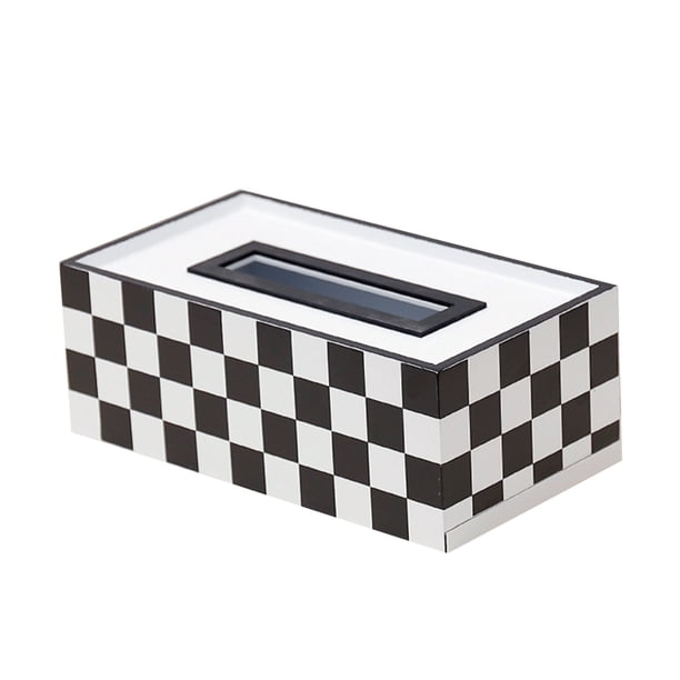 Estante de papel de impresión Elegante Royal Office Car Home Rectángulo en forma de caja de pañuelos Contenedor Toalla Servilletero Titular de pañuelos Inevent JJ20001-03B