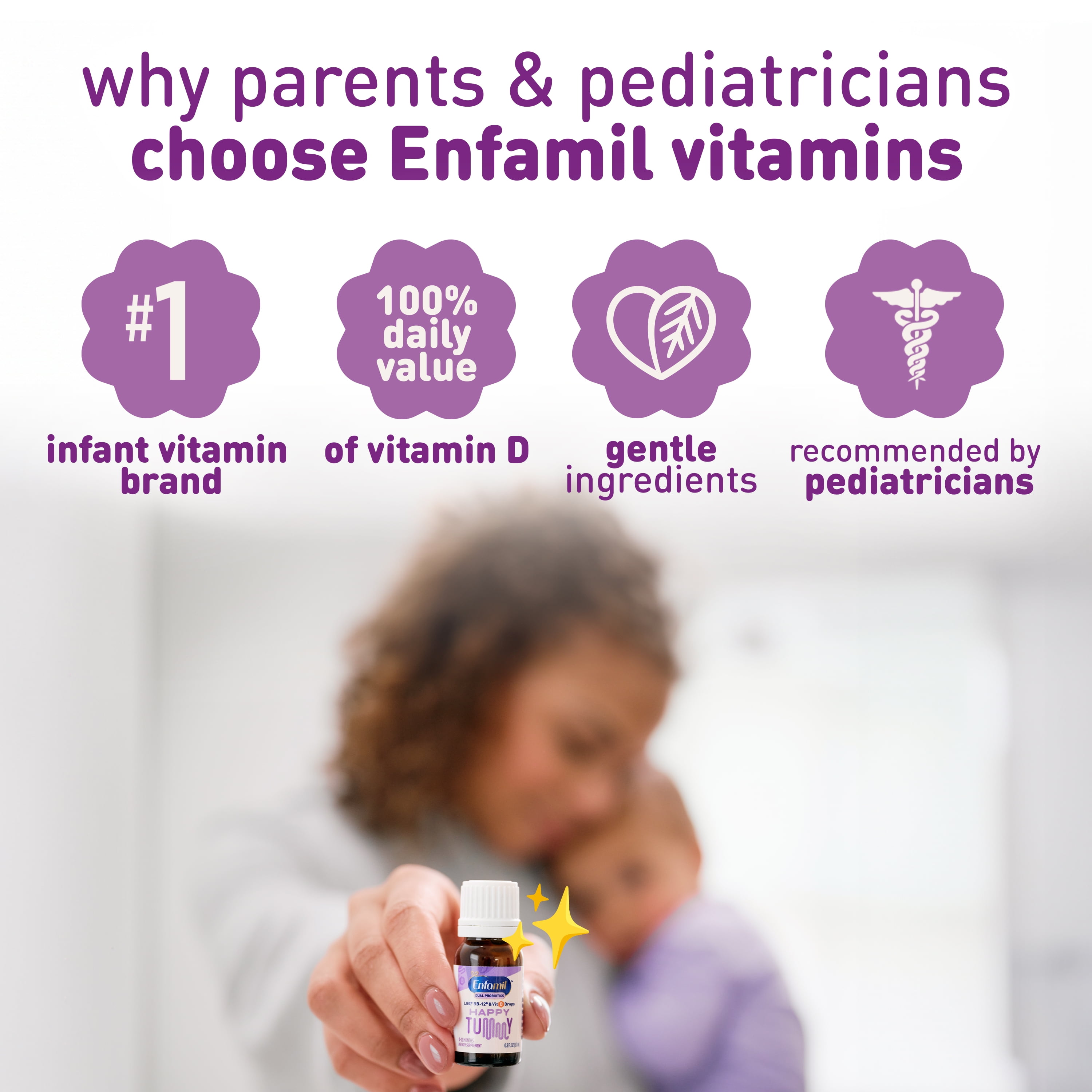 Enfamil Dual Probiotics Vitamin Drops for Infants, Supports Baby's Immune & Digestive Health, 8.7mL Bottle