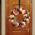 thumbnail image 7 of 15 In Wreath Hanger - Metal Wreath Holder - Door Hook for Xmas Easter Spring Wreath - Front Door Hanger Black, 7 of 7