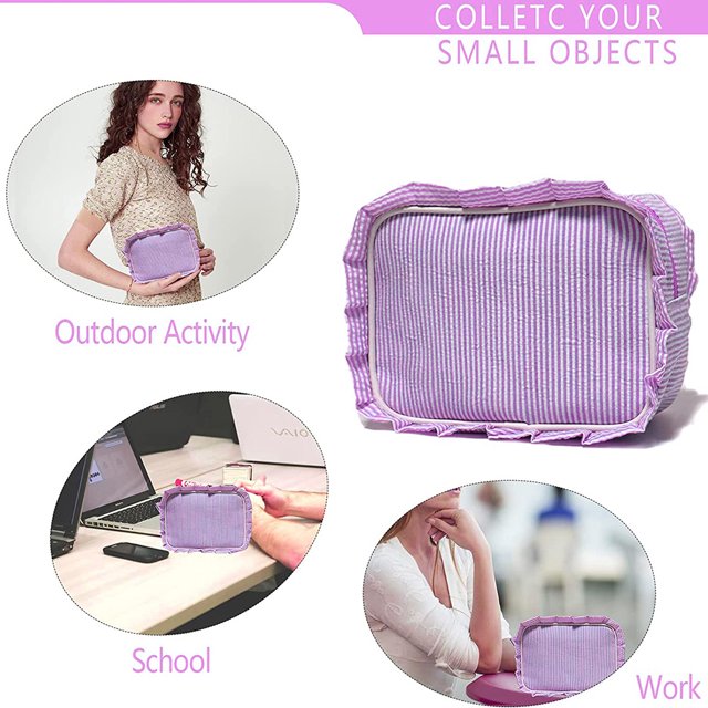 Bolsa de cosméticos portátil, organizador de viaje, bolsa de lápices multifuncional para niñas adolescentes Ndcxsfigh Cuidado Belleza