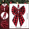 thumbnail image 3 of Christmas Tree Topper Red Bow Giant Bow Decor Large Decorative Ribbon Ornament for Holiday Wedding Party Room Backdrop Door Wall Christmas Decorations Indoor, 3 of 5