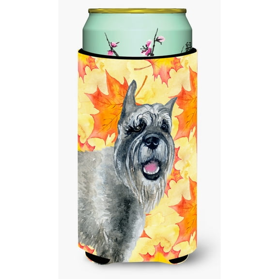 Carolines Treasures BB9923TBC Schnauzer Fall Tall Boy Beverage Insulator Hugger  Tall Boy multicolor