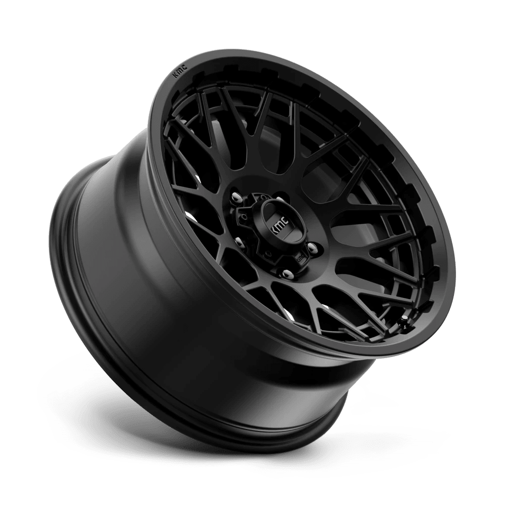 KMC Aluminum Rim KM722 TECHNIC 20X9in Satin Black Finish, KM72229063700