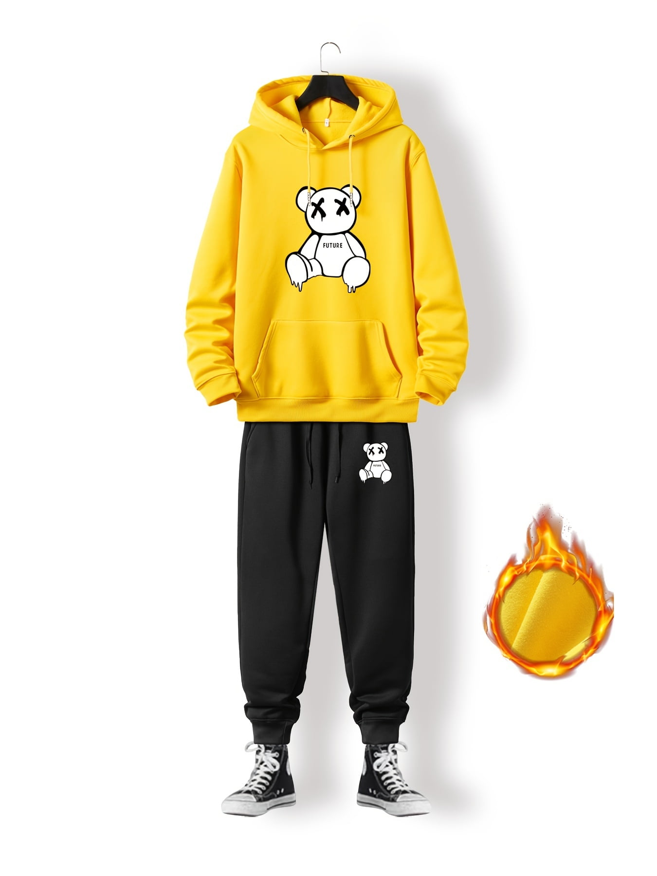 at lege barm Quagmire Men's Trendy Pattern Print Pullover Hoodie & Sweatpants For Big And Tall  Guys Plus Size Best Sellers Gifts - Walmart.com