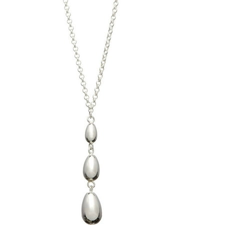 Pori Jewelers Sterling Silver 3-Teardrop Pendant Necklace