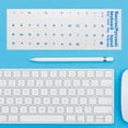 thumbnail image 3 of Hzzsbu 2Pcs Russian Transparent Keyboard Stickers Russia Layout Alphabet Label Letters for Notebook Computer PC Laptop, 3 of 7