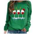 thumbnail image 1 of Sudadera de manga larga con estampado navideño informal con cuello redondo para mujer a la moda Fridja ghj987+4295, 1 of 1