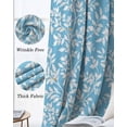 thumbnail image 6 of Blue Spring Floral Black Out Curtains 72 Inch Long, Light Blocking Drapes with Black Liner, Farmhouse Flowers Elegant Pastoral Thermal Blackout Curtains for Bedroom Living Room 52"x72" 2 Panels, 6 of 8