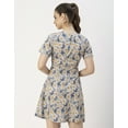 thumbnail image 4 of Moomaya Short Sleeve Asymmetric Printed Dress - Women's Trendy Casual Dress, 4 of 9