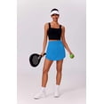 thumbnail image 3 of PINSPARK Womens Golf Skort Pleated Tennis Skirt Elastic High Waisted Pickleball Skirts Lightweight Solid Athletic Skirt with Inner Shorts Pockets, 3 of 9