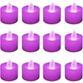 thumbnail image 1 of Lumabase 80112 Battery Operated Tea Lights (12) LED Tealight, Purple, 1 of 4