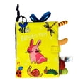 thumbnail image 2 of Baby Soft Cloth Book Teething Toy with Tails Early Development Sound Book 3D Crinkle Book Rattle Toy for Learning Toy - Rabbit, 2 of 8