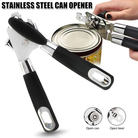 

Can Opener Manual Safe Cut Smooth Edge for Cans Multi-function Stainless Steel New