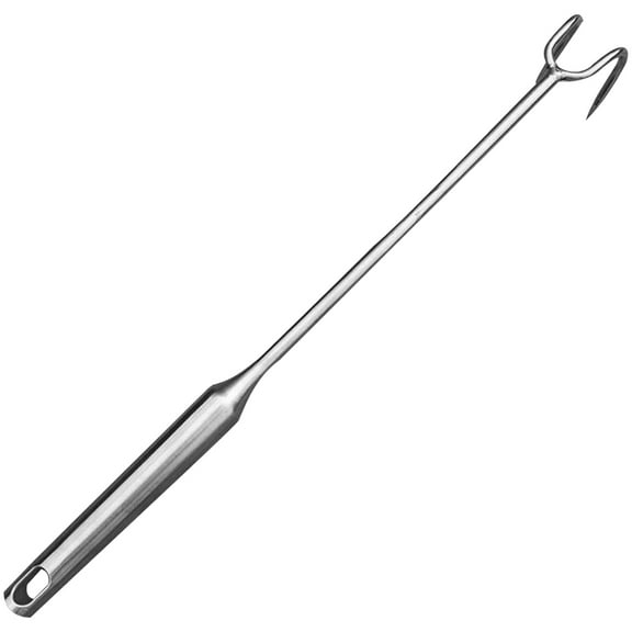 CHICHUMID Meat Hook Stainless Steel 1Set 15.7X0.3X0.3In