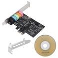 thumbnail image 3 of PCIe Sound Card 5.1, PCI Express Surround Card 3D Stereo Audio with High Sound Performance PC Sound Card CMI8738 Chip, 3 of 5
