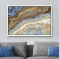 thumbnail image 2 of wall26 Framed Canvas Print Wall Art Gold, Blue, White Crystal Gemstone Landscape Nature Wilderness Digital Art Realism Decorative Close Up Colorful for Living Room, Bedroom, Office - 16"x24&quot, 2 of 5