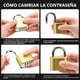thumbnail image 4 of Golden combination lock, 4-digit padlock, used for storage of sports lockers, fences, toolboxes, boxes and buckle cabinets in school gymnasiums (1 pack)., 4 of 5