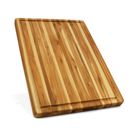 

CoCoCherry Teak Cutting Board Reversible Chopping Serving Board Multipurpose Food Safe Thick Board; Large Size 22x16x1.25 inches