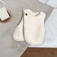 thumbnail image 6 of Lenpel Newborn Baby Clothes Soft Infant Boys Girls Button Sleeveless Fleece Jacket Fuzzy Warm Vest for 2-24 M, 6 of 6