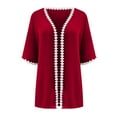 thumbnail image 4 of SELONE Cardigan for Women Lightweight Summer Floral 3/4 Sleeve Duster Cardigans Casual Comfort Open Front Kimonos Cover Up Blouse Everyday Wear Beach Vacation Outfits Trendy Going Out Cardigan, 4 of 5